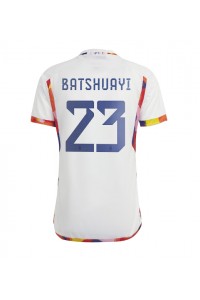 Belgia Michy Batshuayi #23 Fotballdrakt Borte Klær VM 2022 Korte ermer